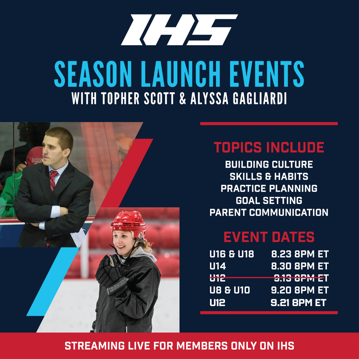 Season Launch Events (Age Specific) with Topher Scott & Alyssa Gagliardi